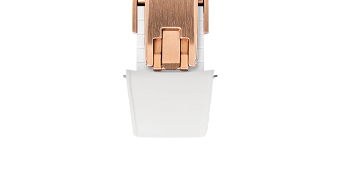 White Curved CTS Rubber Strap - Image 13