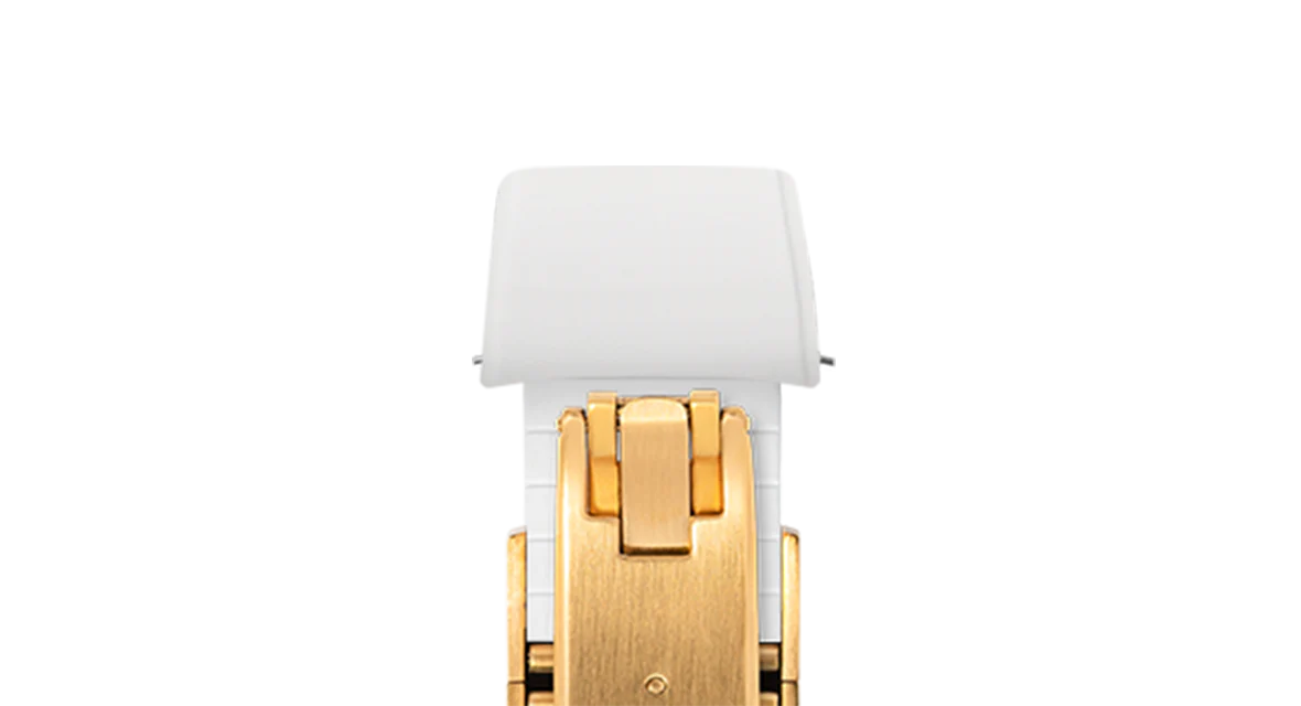 White Curved CTS Rubber Strap - Image 14