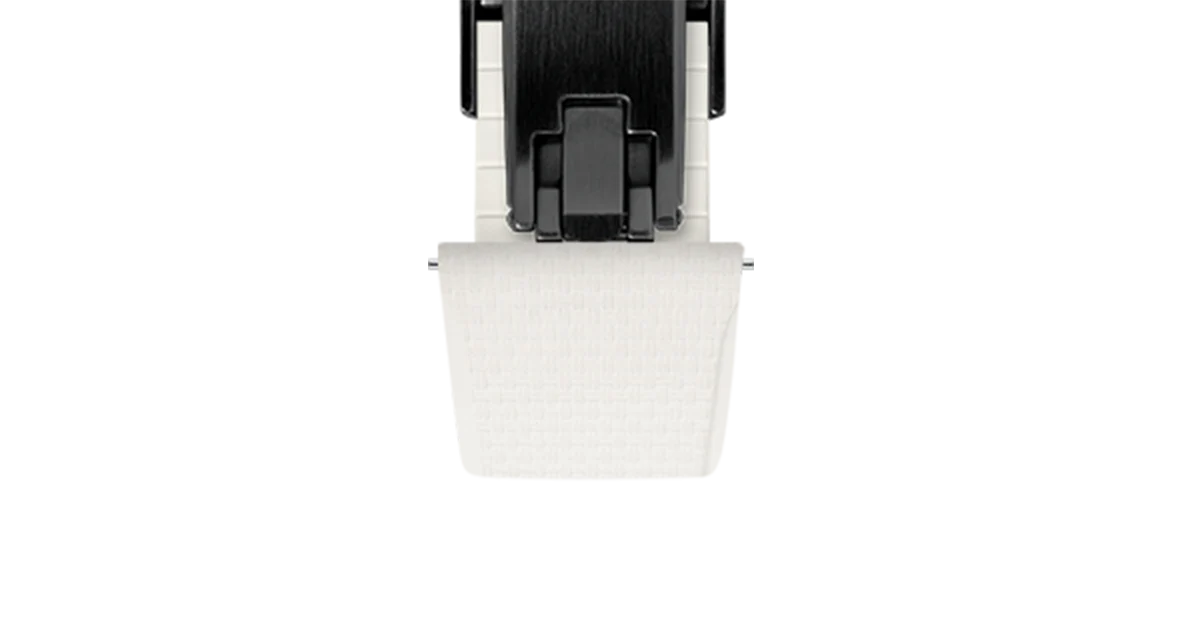White Sailcloth CTS Rubber Strap for Cartier Santos de Cartier - Image 13